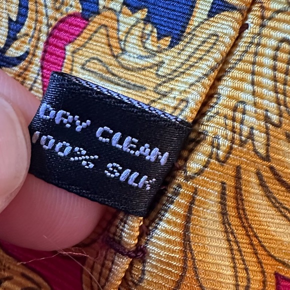 (2) Vintage Gianni Versace Silk Ties 90’s - Picture 6 of 9